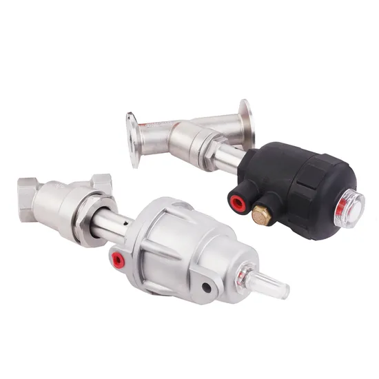 Pneumatic Stainless Steel Actuator 2/2 Way Piston Angle Seat Valve